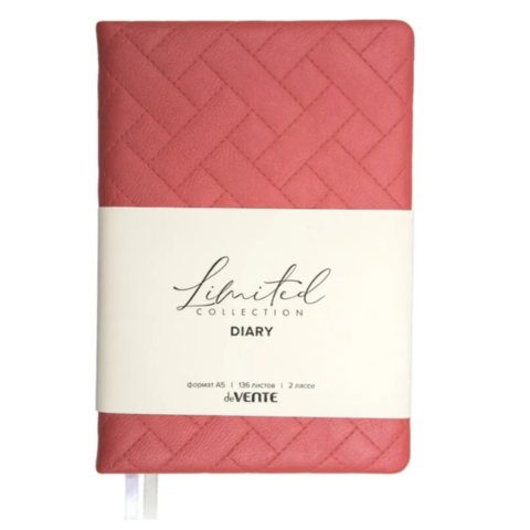 ежедневник А5 недатированный Elizabeth коралловый 2234698