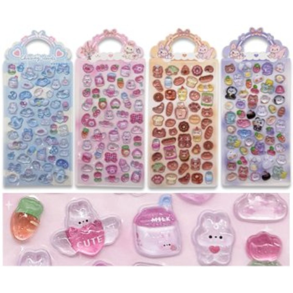 наклейки объемные Котики dl-468