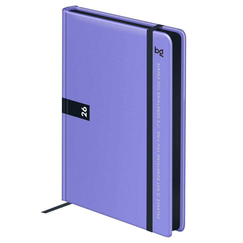 ежедневник А6 датированный Monochrom лиловый 09622 380704 2026г