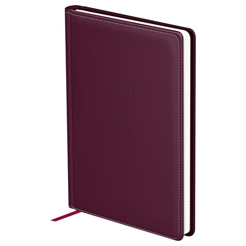 ежедневник А5 датированный Winner бордовый 09348 380080 2026г