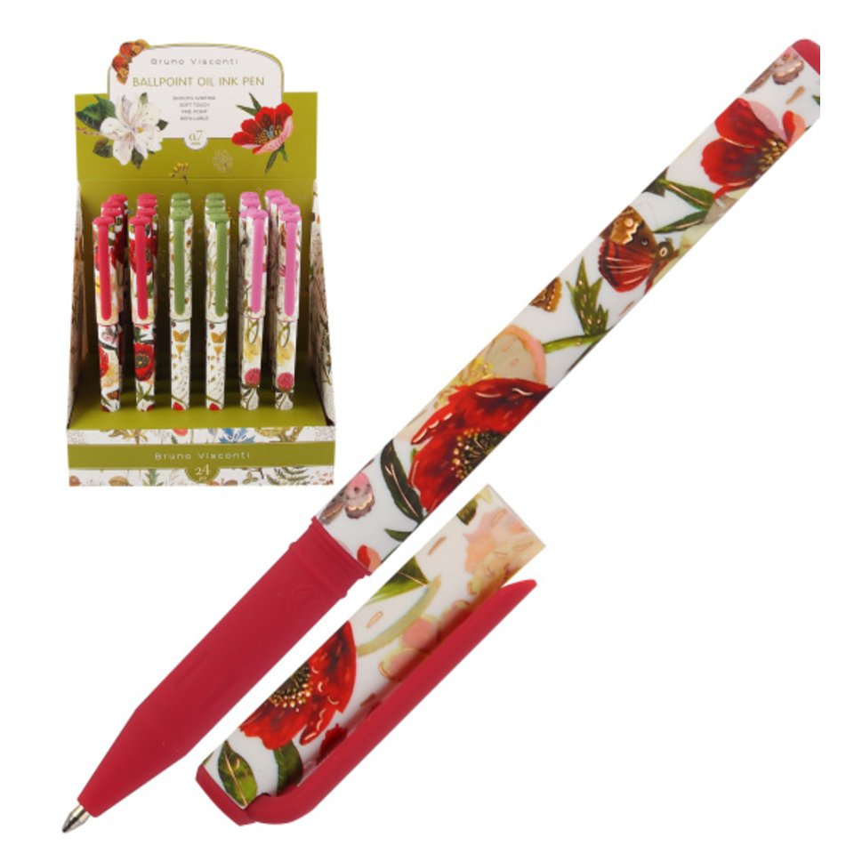 ручка шариковая Floraw bloom flowers 20-0293/17