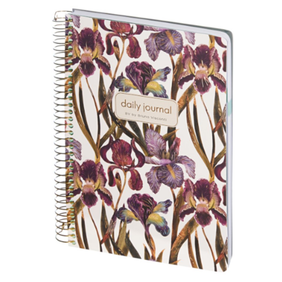 ежедневник А5 недатированный Floraw Ирисы гребень 3-701/15