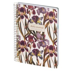 ежедневник А5 недатированный Floraw Ирисы гребень 3-701/15