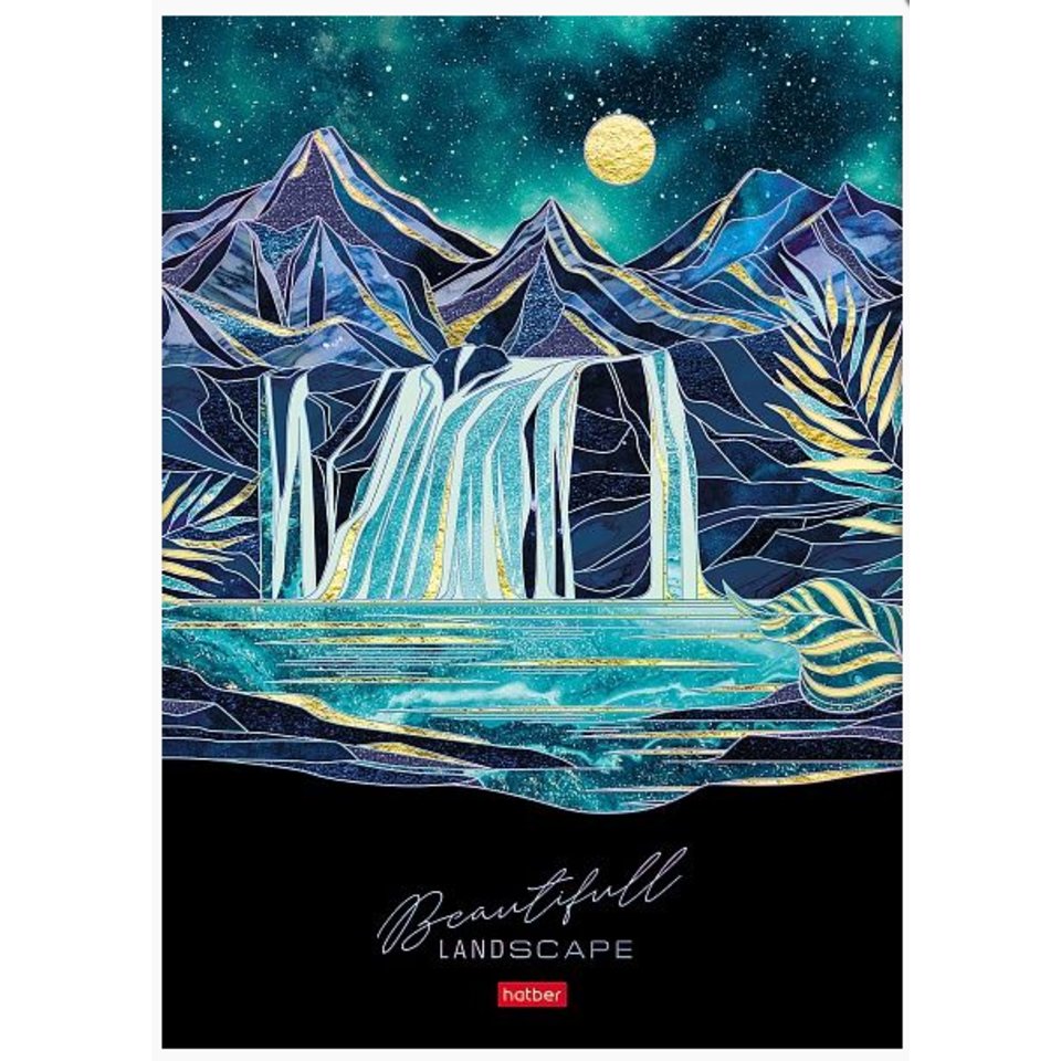 книга для записи А4 80л Золотые склоны клетка 30343 083886