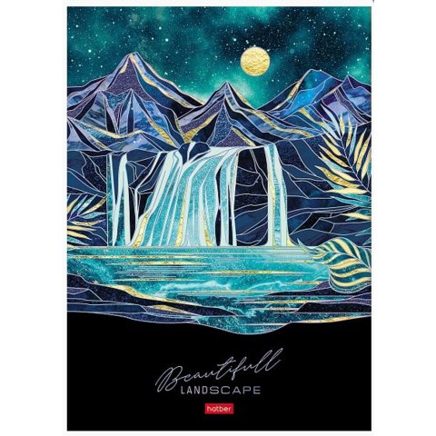 книга для записи А4 80л Золотые склоны клетка 30343 083886