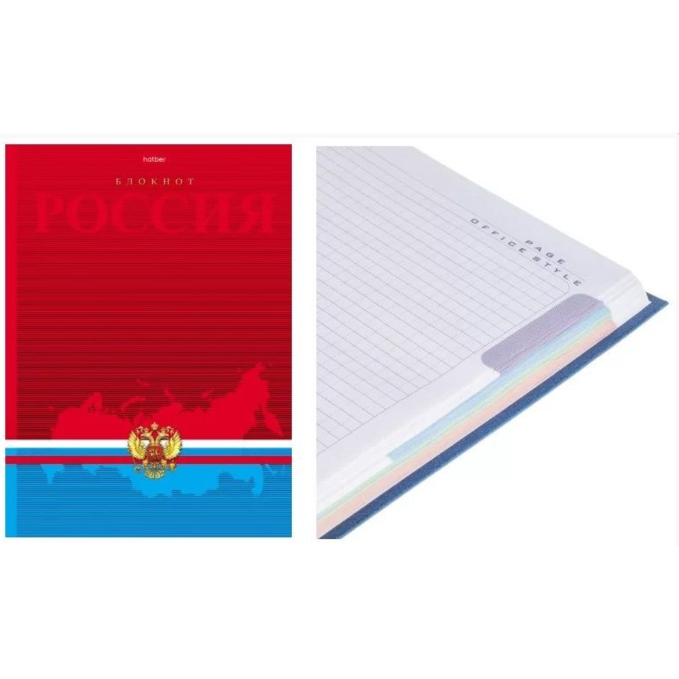 книга для записи А4 80л Россия клетка 14358 040550