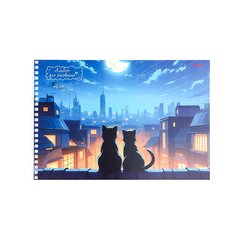 альбом для рисования 24 листа Коты на крыше 1006