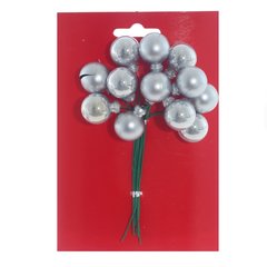 новогоднее украшение Шарики серебро 753350