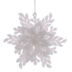 новогоднее украшение акриловое Снежинка 12см 754277