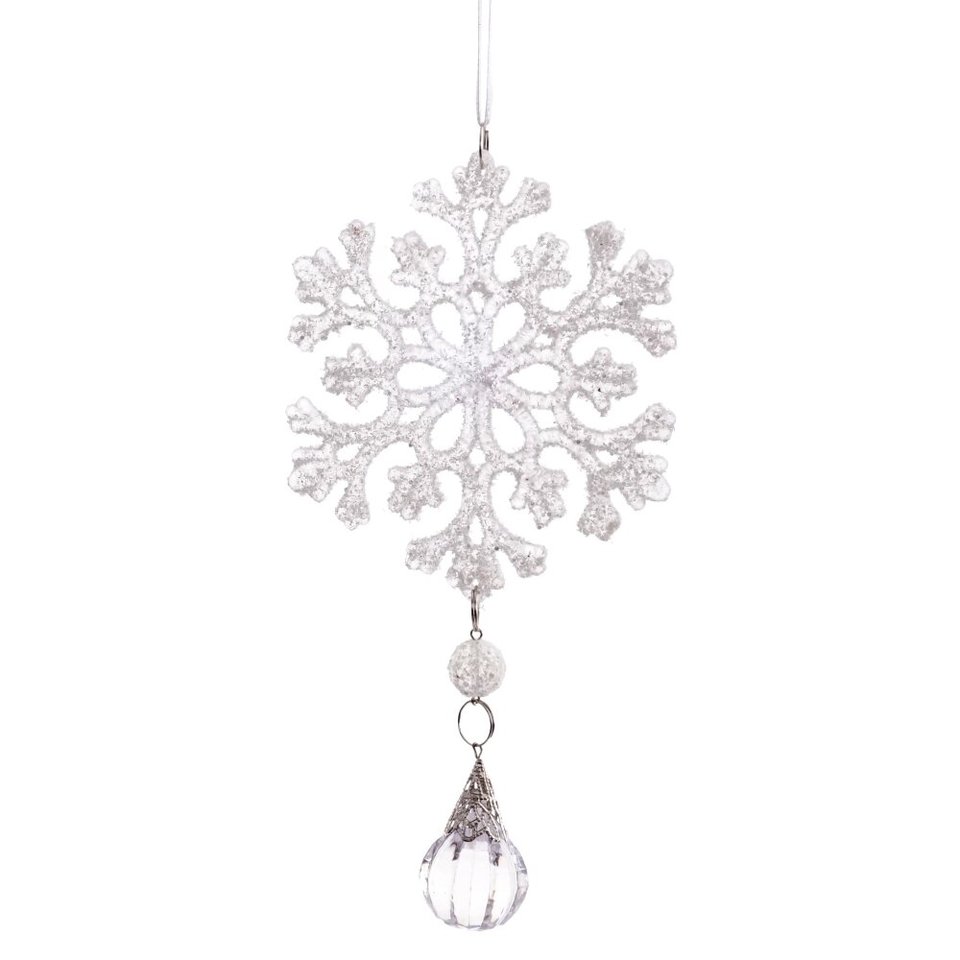 новогоднее украшение акриловое Снежинка 20см 808087
