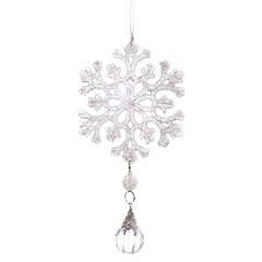 новогоднее украшение акриловое Снежинка 20см 808087