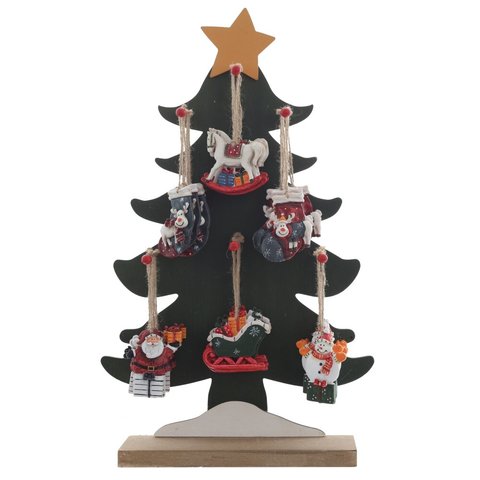 новогоднее украшение деревянное Елка ассорти 822615 новогоднее украшение деревянное Елка ассорти 822615