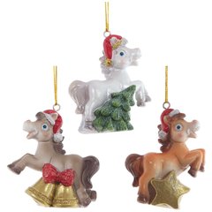 символ года 2026 фигурка лошадка на подвесе 7см 3в 821419