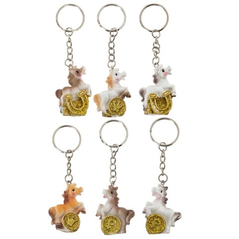 символ года 2026 брелок лошадка 4см 6в 821424