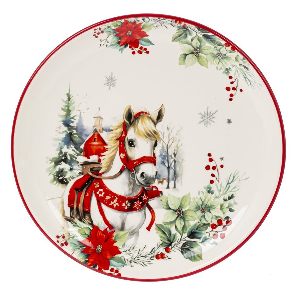 символ года 2026 тарелка лошадь 21см 821569