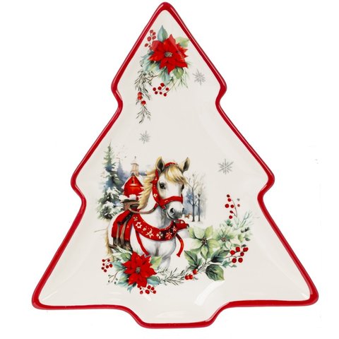 символ года 2026 тарелка лошадь 23см 821571