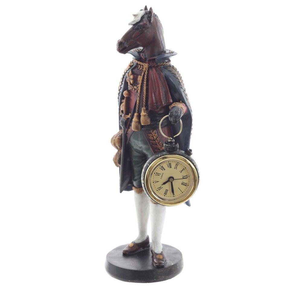символ года 2026 фигурка лошадь с часами 24см 825425