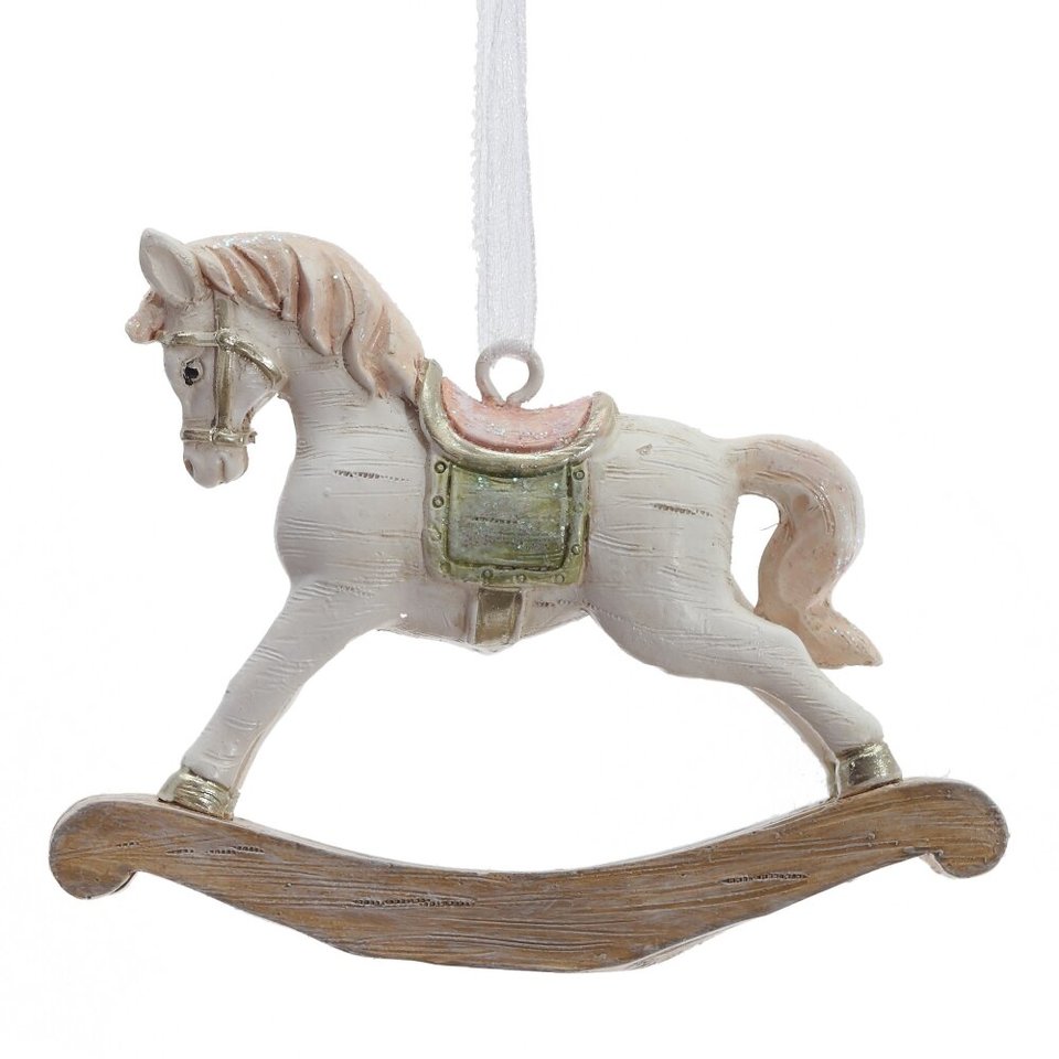 символ года 2026 фигурка лошадка-качалка подвес 6см 826249