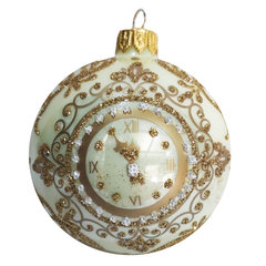 игрушка стеклянная шар Куранты 8см ку-80-224023/2