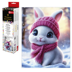 алмазная мозаика Зайчонок в шапочке 20х25см 71347