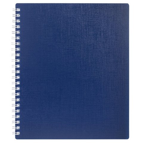 тетрадь 80л Zcanvas синий пластик гребень 05309 081639