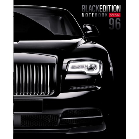 тетрадь 96 листов Black edition клетка 086251
