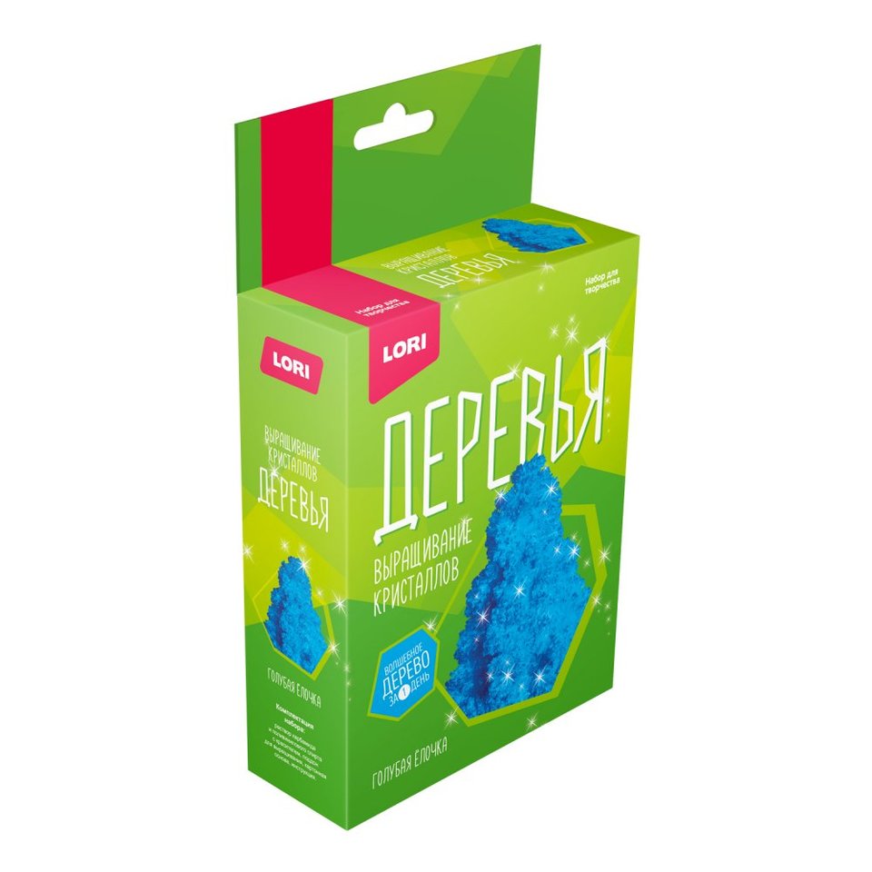 набор для опытов Голубая елочка кристалл крд-003