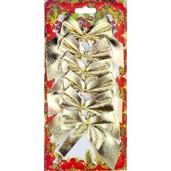 бант золото 6 штук 4449