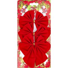 бант красный 3 штуки 4452