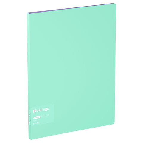 папка с прозрачными листами 20л А4 14мм Fuze 0.6мм мятная db4_20922