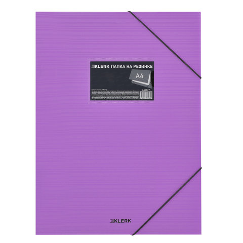 папка на резинке А4 пластик 0.4мм 30мм Pastel 241327