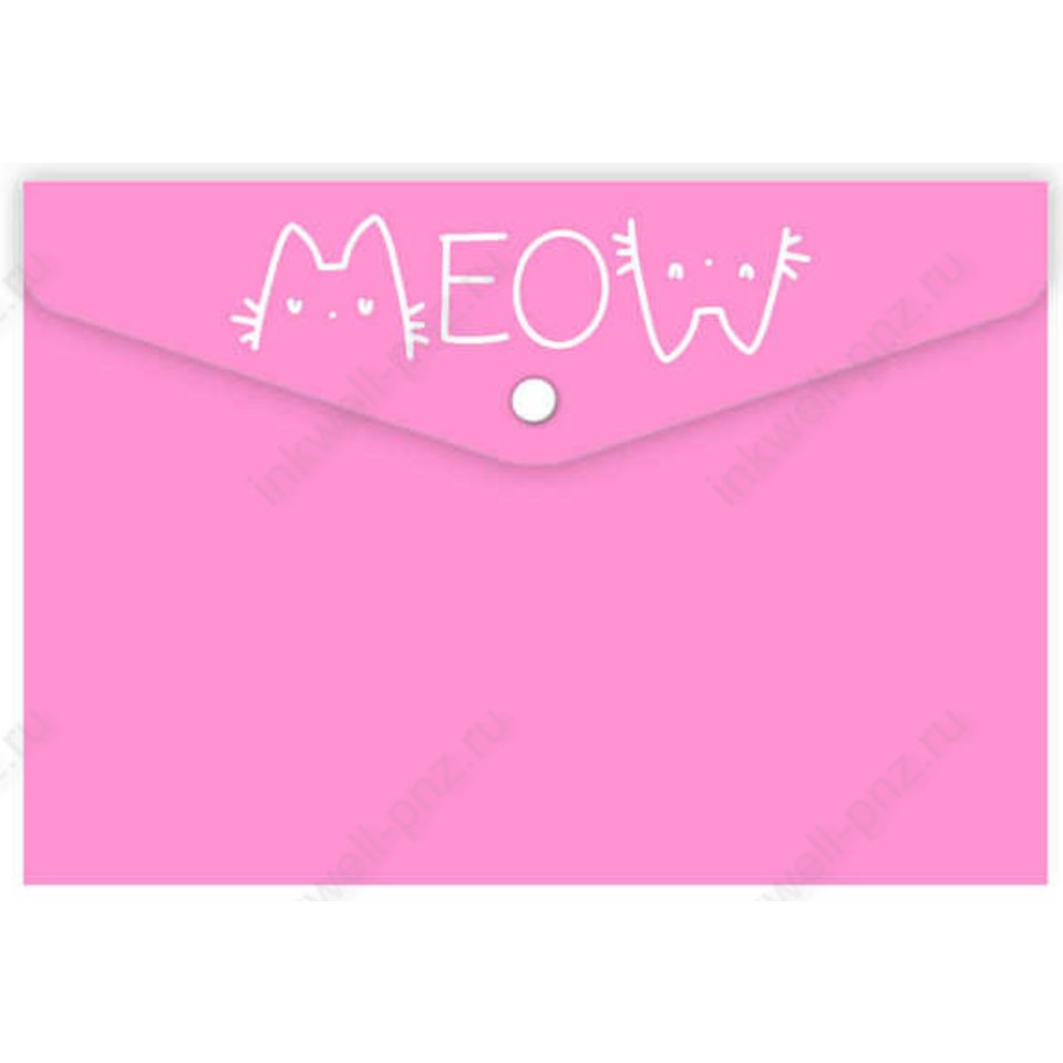 конверт на кнопке А7 Кот 69038