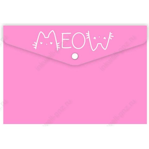 конверт на кнопке А7 Кот 69038