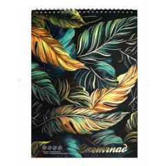 скетчбук А4 60л Перья на гребне 100г/м 70034