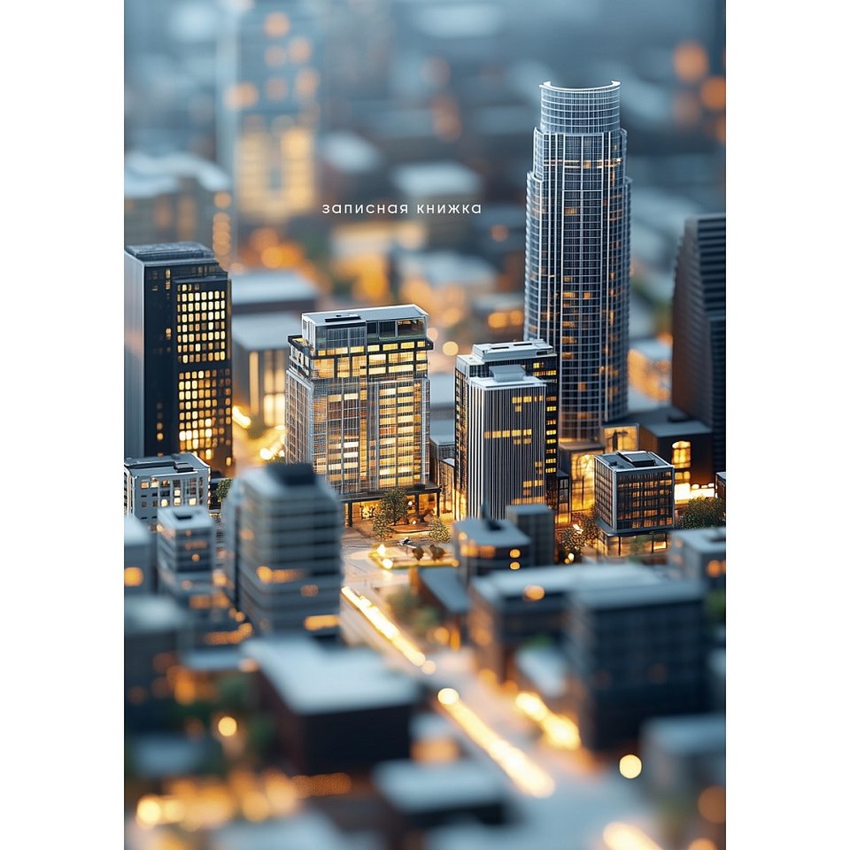 книга для записи А5 160л Тема города 9425
