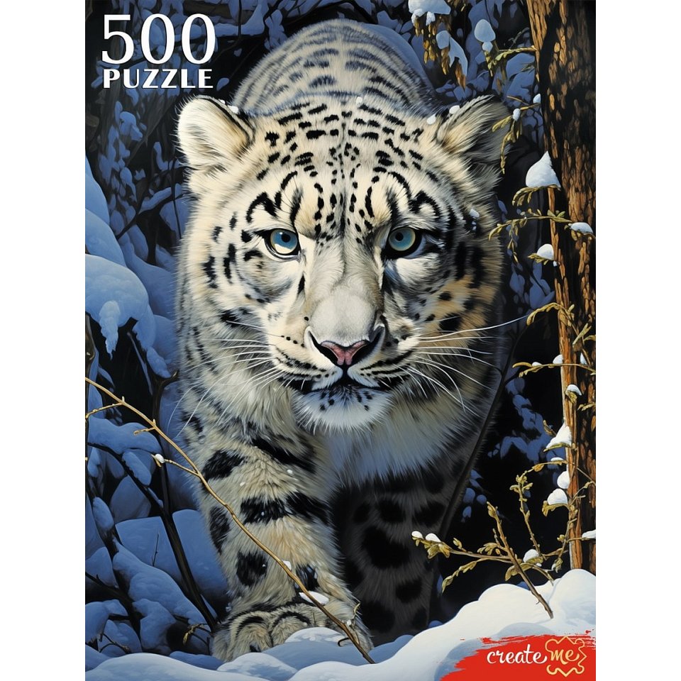 пазлы 500 Снежный барс 7621