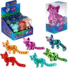 игрушка антистресс Кошка подвижный 17см т27136