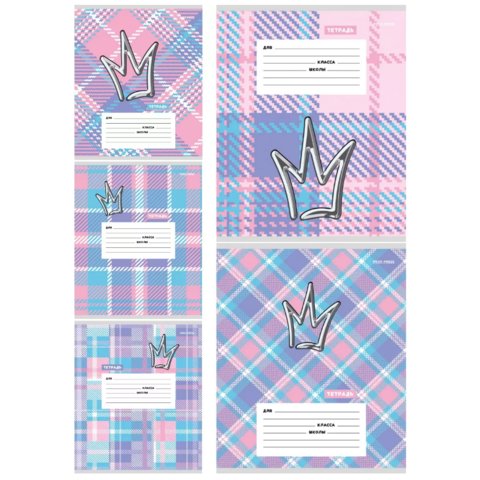 тетрадь 12л Корона клетка 4421