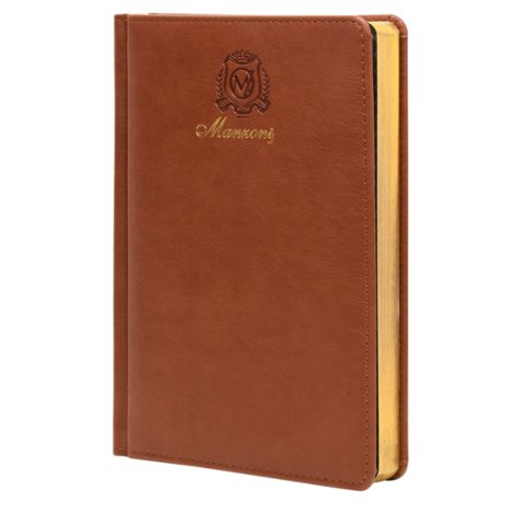 еженедельник А5 Manzoni коричневый золотой срез man-a5176/br