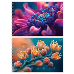 альбом для рисования 40л Macro flowers гребень 08642 378712