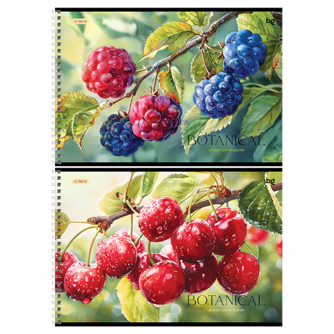 альбом для рисования 32л Botanical гребень 08638 378708