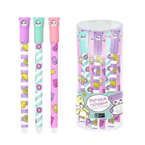 ручка гелевая пиши-стирай Мишутки 61391