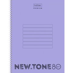 тетрадь А4 80л NEWtone pastel лаванда пластиковая обложка гребень 05019 061936