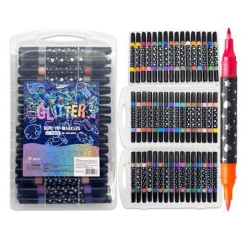 скетч маркеры 96цв 48шт Gliter hobby пластиковая упаковка do-216
