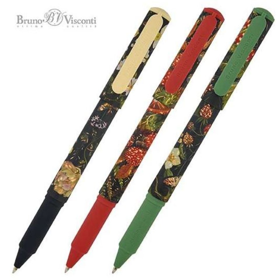 ручка шариковая Flora black night в тубе 20-0264/23