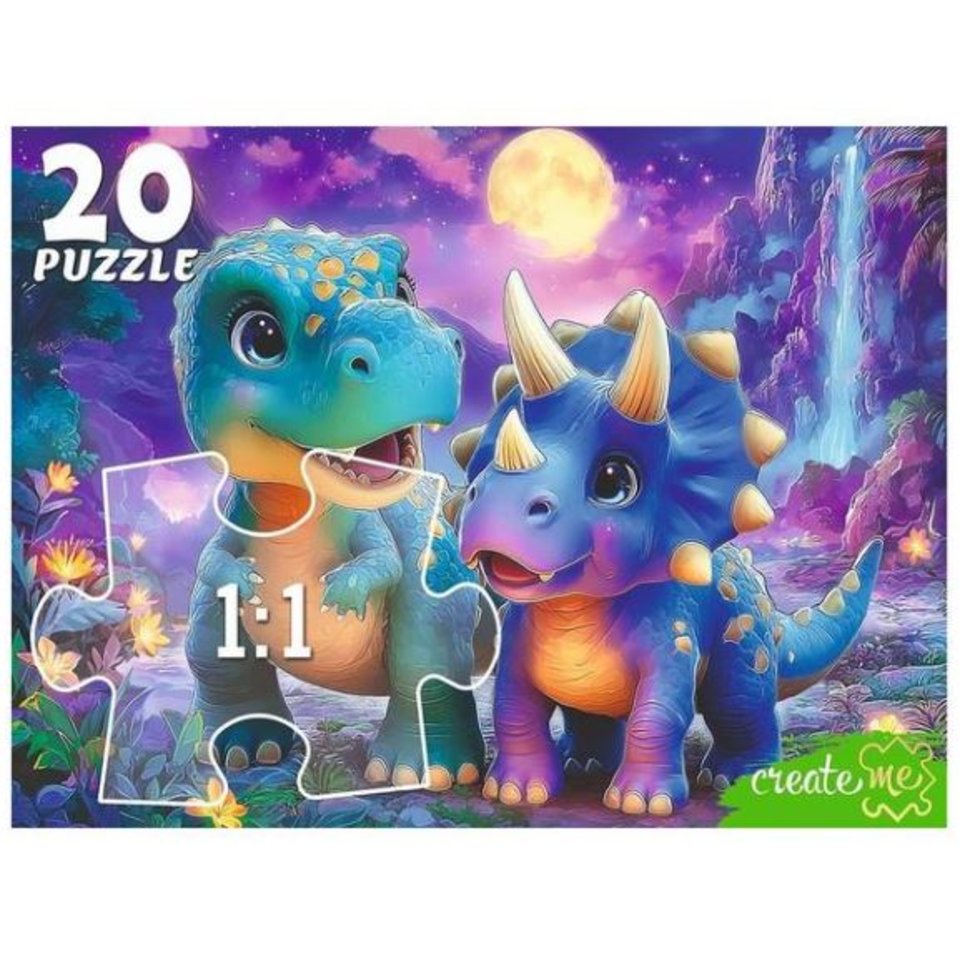 пазлы макси 20 Ночные динозаврики 2387
