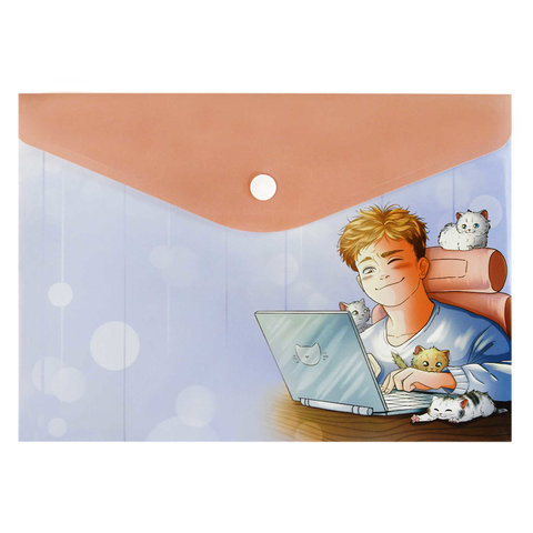 конверт на кнопке А5 За работой 69017