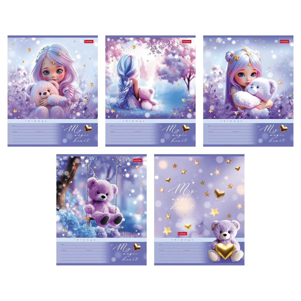 тетрадь 12л Лилу клетка 095049