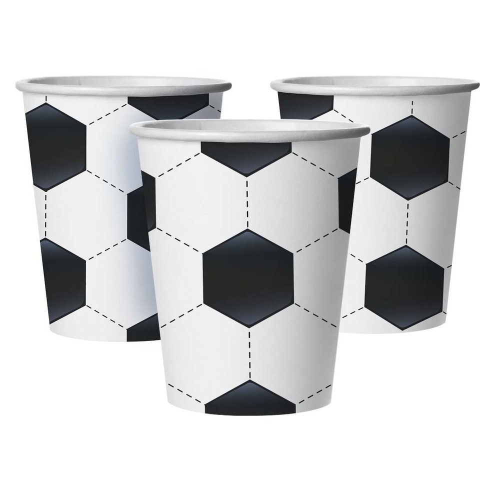 стаканы бумажные Футбольный мяч 250мл 6шт 77583