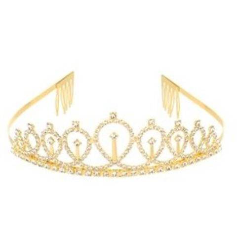 карнавальный ободок корона золото 6233165